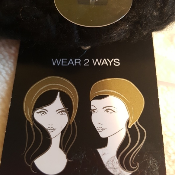 Beautiful Womans Knit Black Beret Tam w/pom pom - Picture 7 of 8